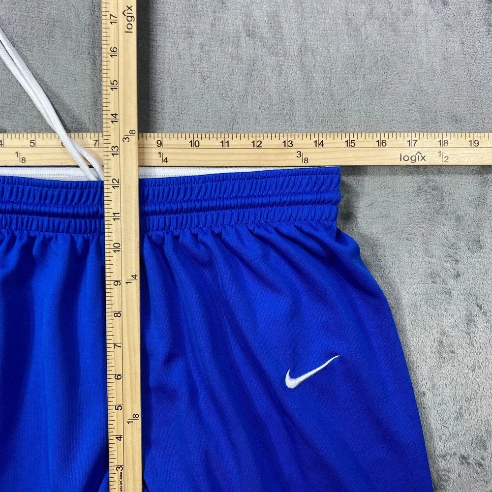 Nike Dri-FIT Basketball Shorts Men Large Blue Training Athletic Swoosh Logo Icon